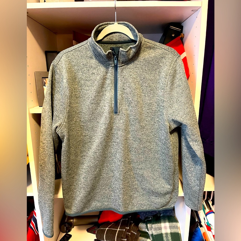 J. Crew half zip (wool with fleece lining)